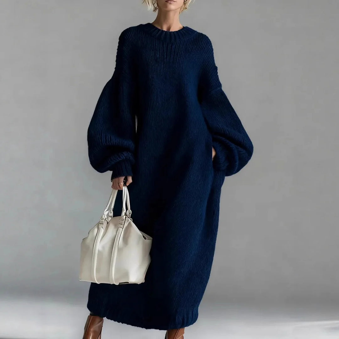 Edith Chunky Knit Sweater Dress