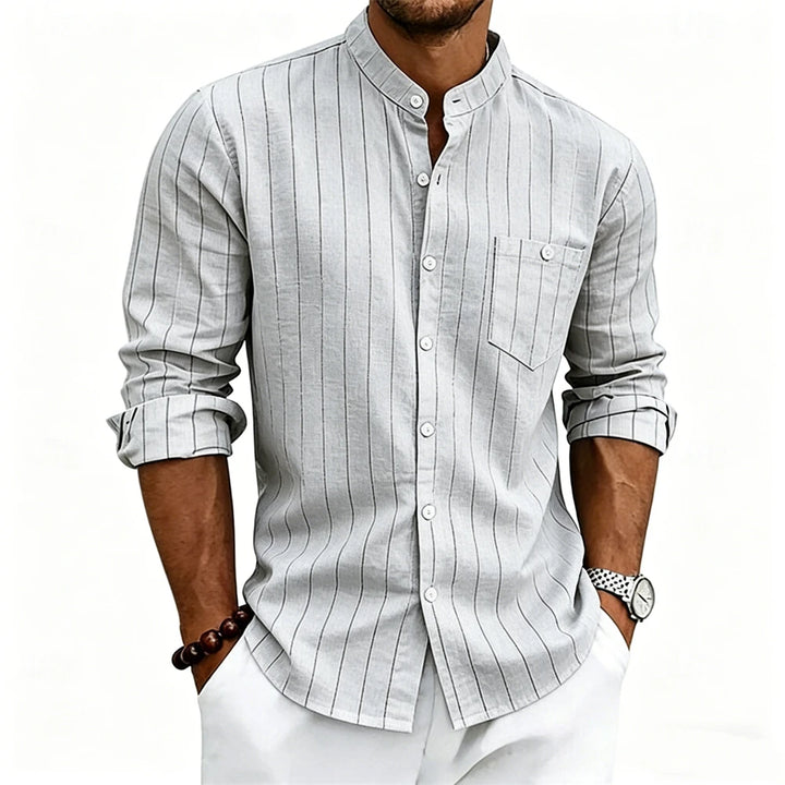 Grayson Breathable Striped Linen Shirt