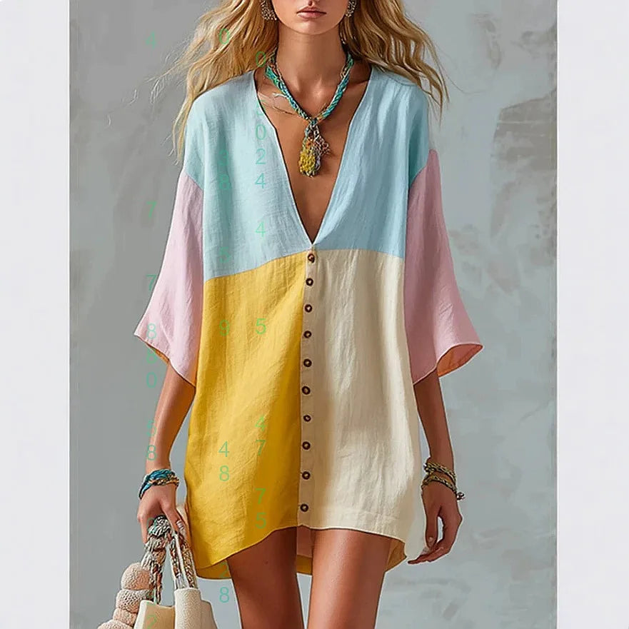 Camille Colorblock Mini Dress