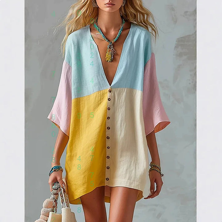 Camille Colorblock Mini Dress