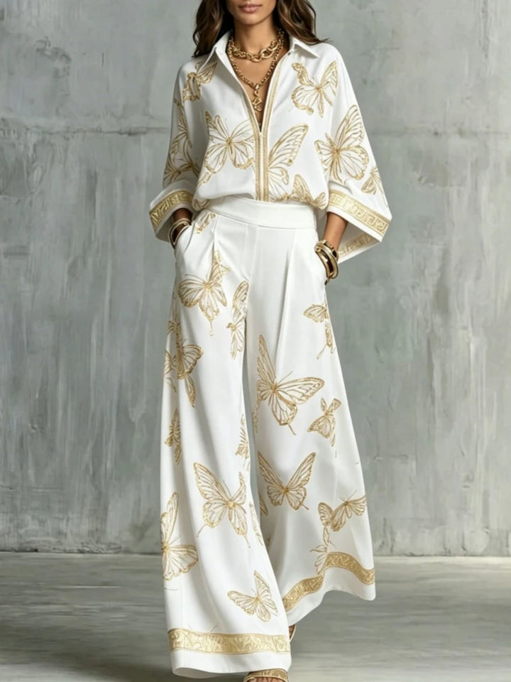 Viviana Butterfly Print Lounge Set