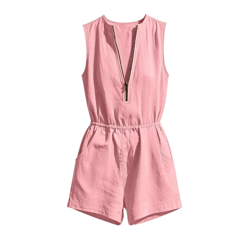 Bailey Relaxed Zip Front Romper