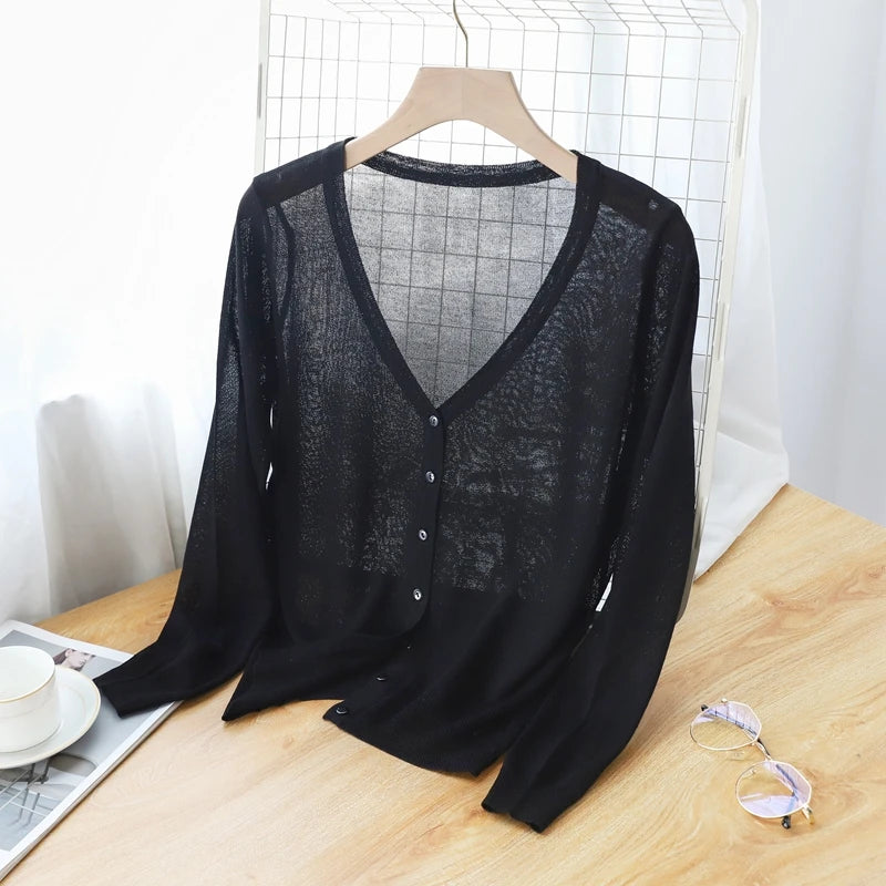 Lysandra Ice Silk Cardigan