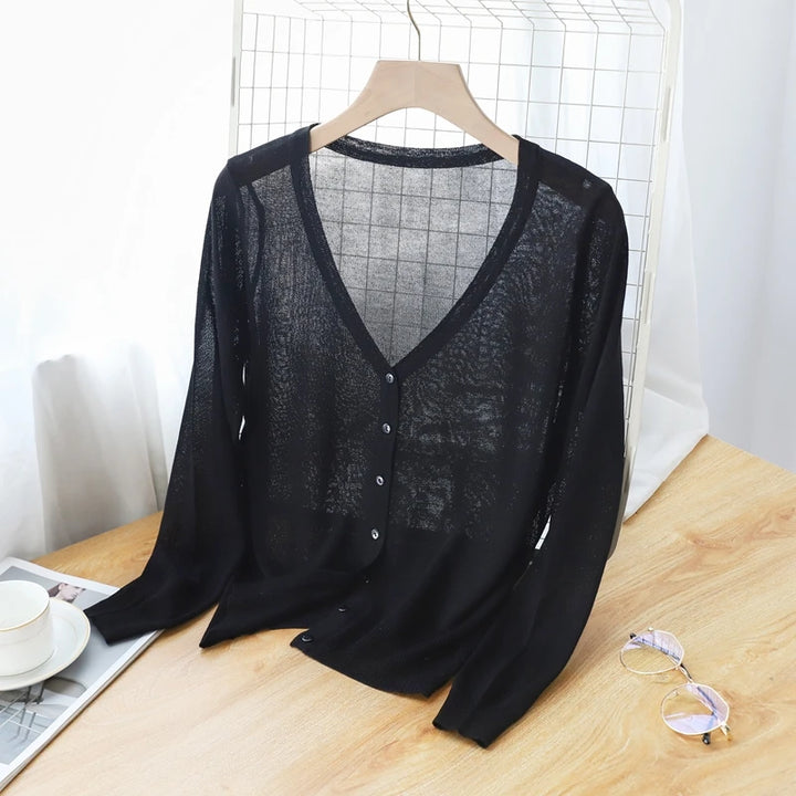 Lysandra Ice Silk Cardigan