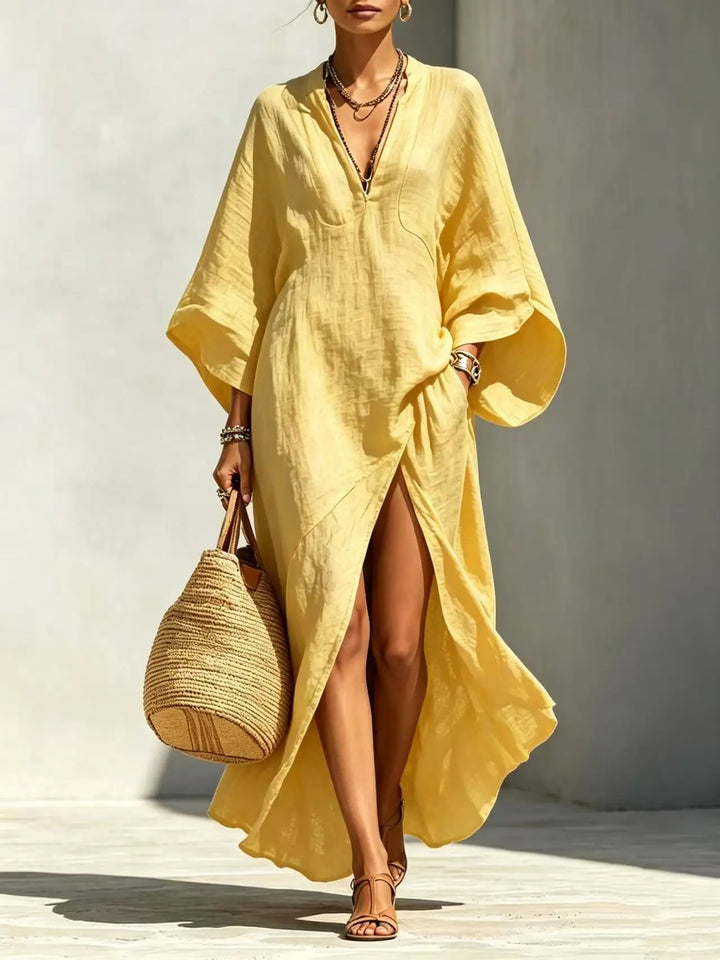 Anastasia High Slit Boho Maxi Dress