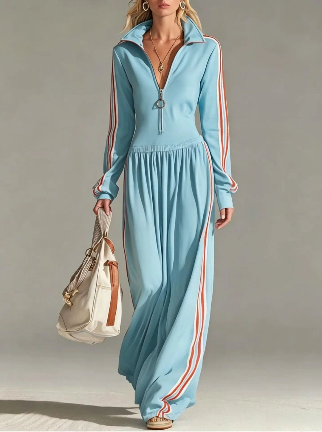 Aveline Activewear Stripe Jumpsuit