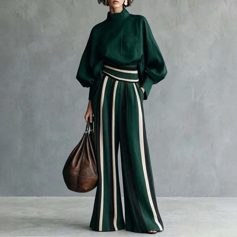 Lennox Relaxed Striped Pant Set
