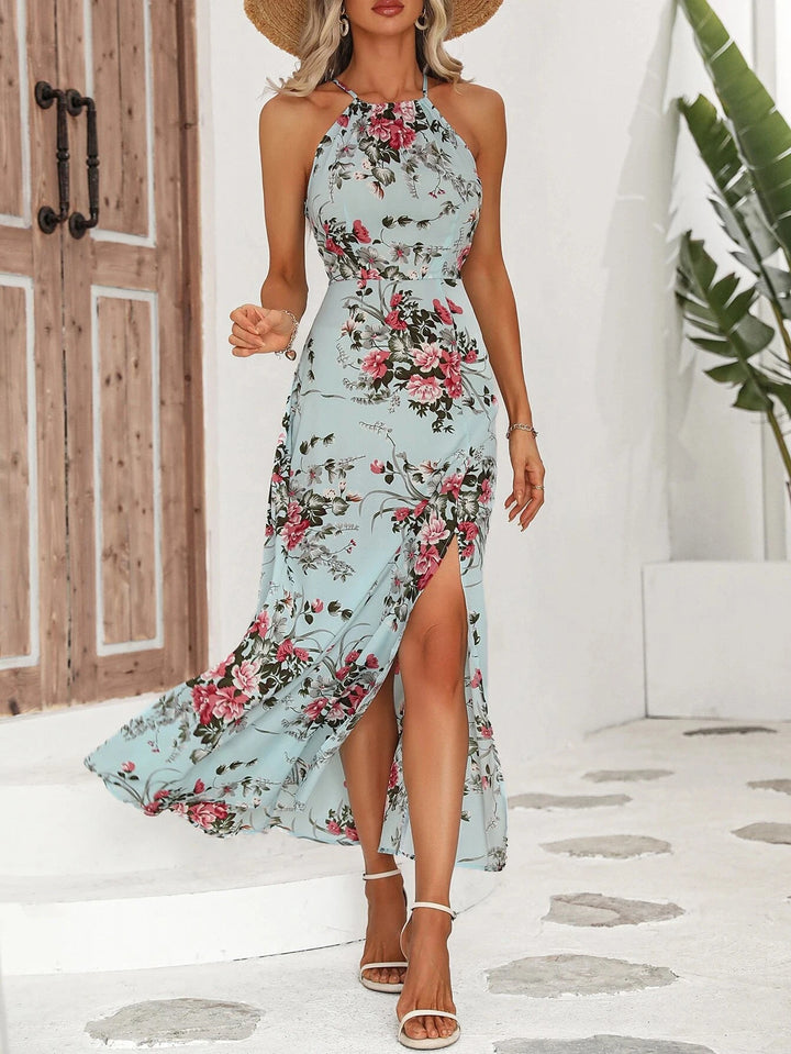 Millie Floral Slit Wedding Guest Dress