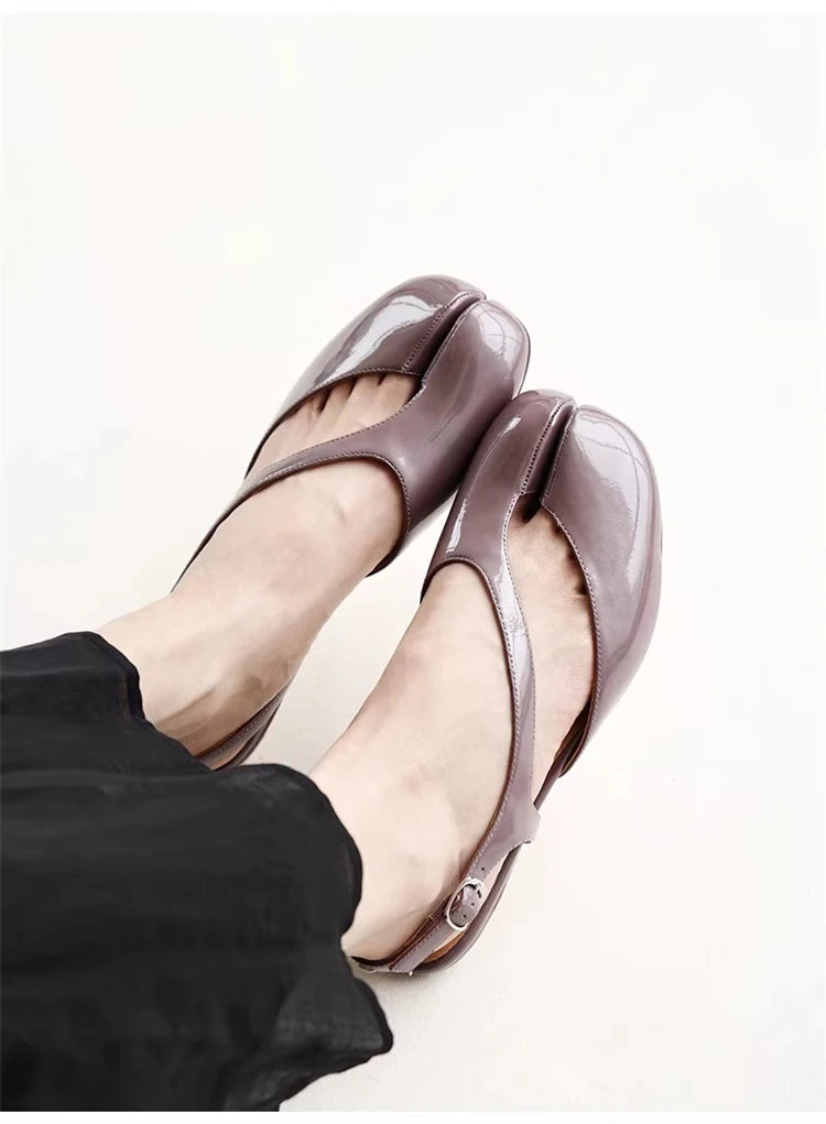 Rosalind Split Toe Slingback Flats