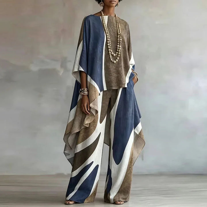 Solene Abstract Trouser Set