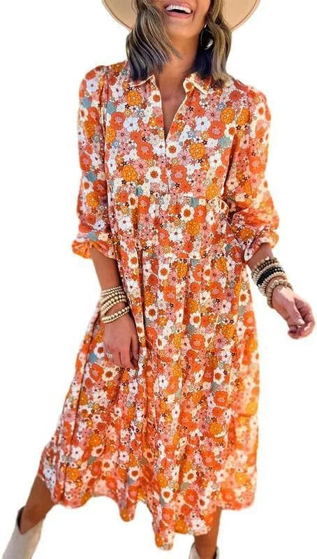 Miriam Floral Bohemian Maxi Dress