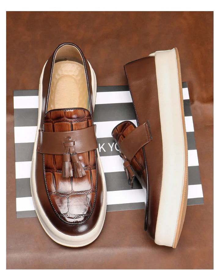 Branson Glossy Tassel Loafers