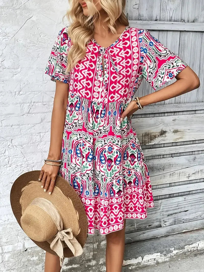 Everly Bohemian Mini Dress