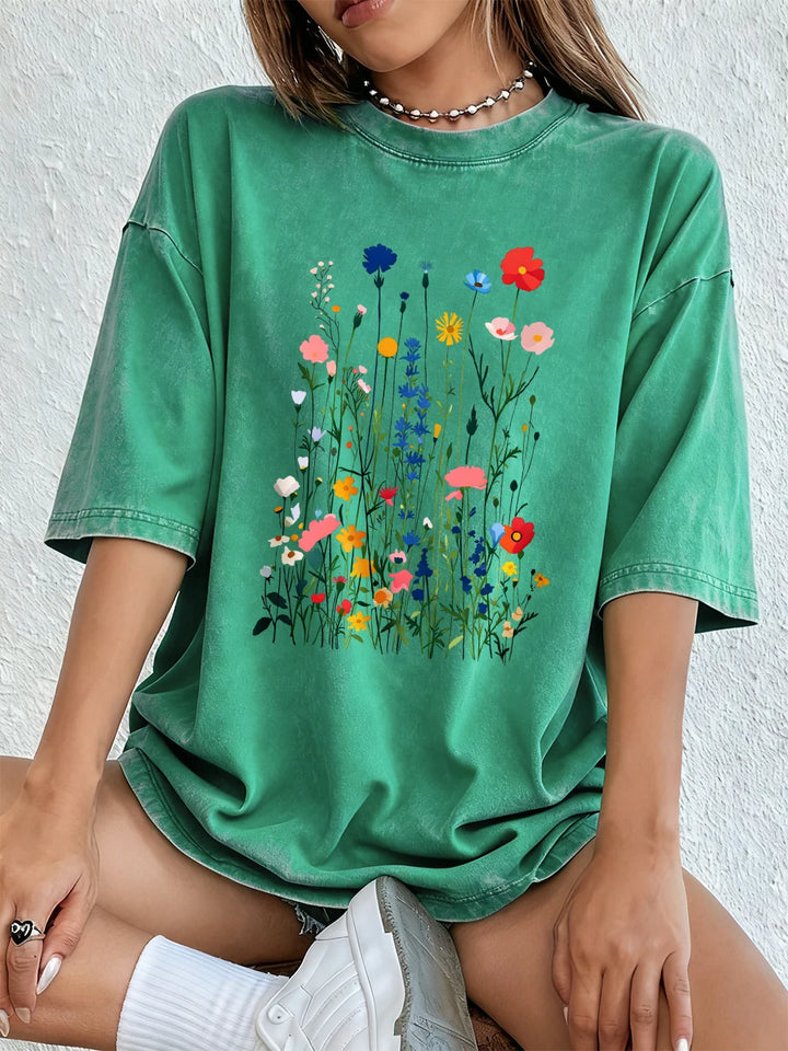 Aubrey Floral Graphic T Shirt