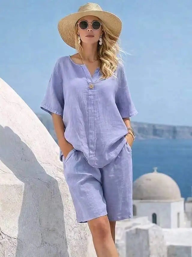 Brielle Relaxed Vacay Shorts Set