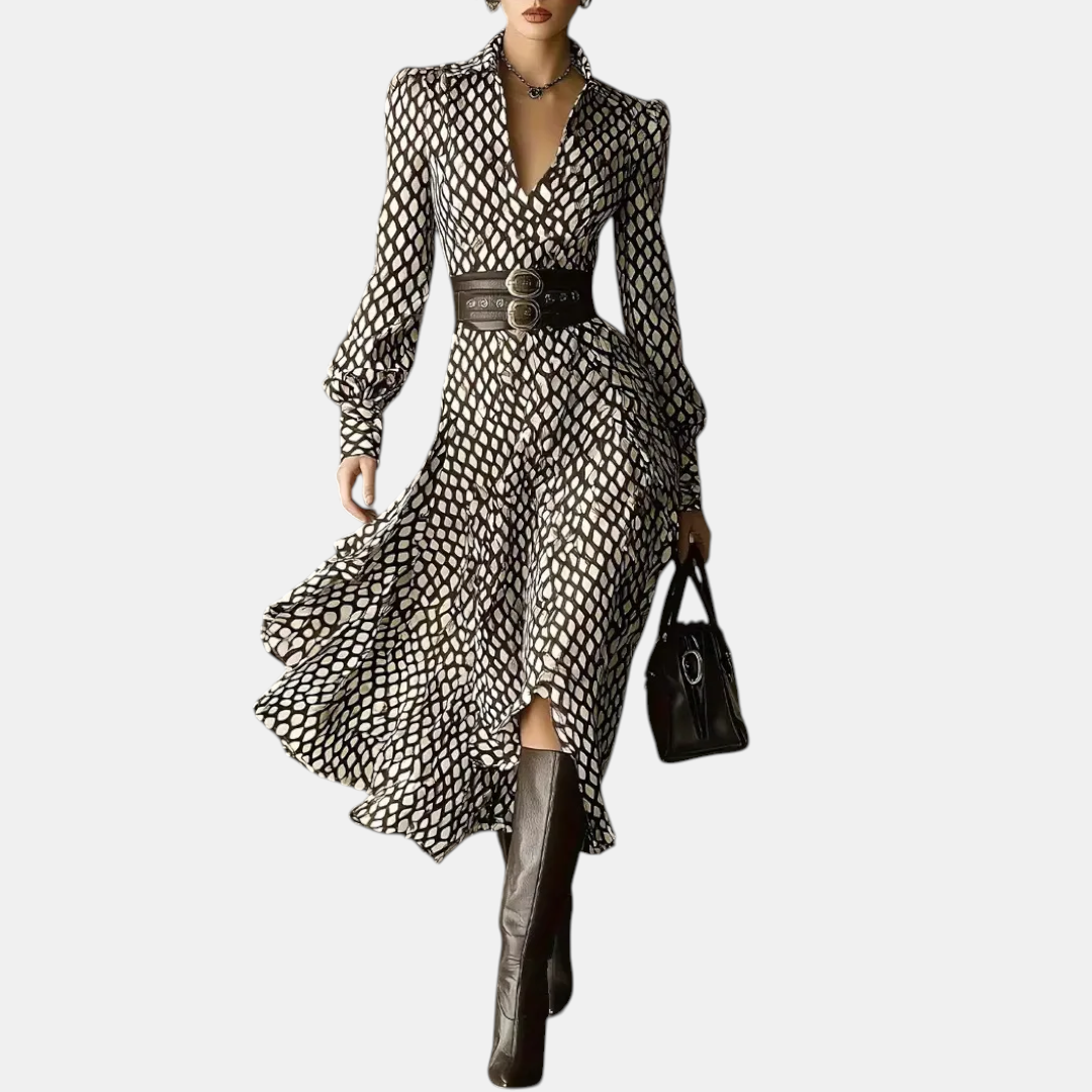 Danielle Geometric Maxi Dress