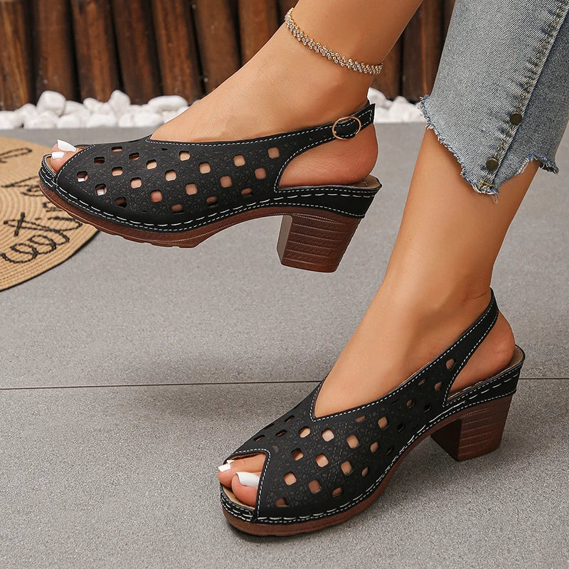 Maisie Orthopedic Peep Toe Sandals