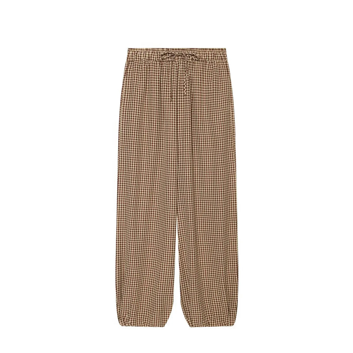 Kaydence Plaid Lantern Trousers