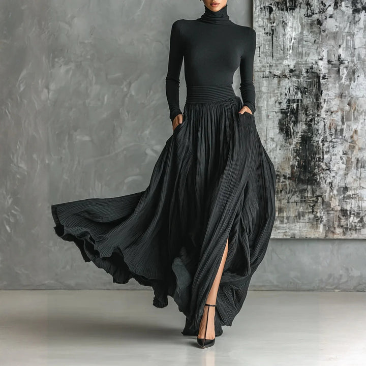 Marielle Turtleneck Maxi Dress