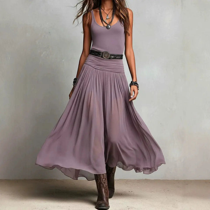 Elaria Effortless Flowy Bohemian Maxi Dress