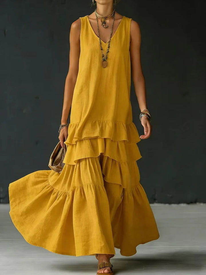 Krista Tiered Ruffle Maxi Dress