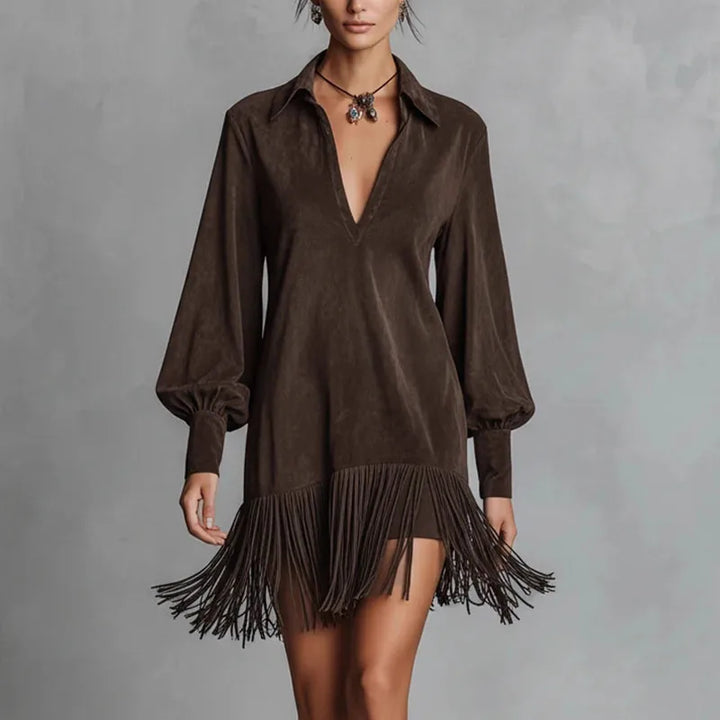 Roxanne Relaxed Fit Tassel Dress