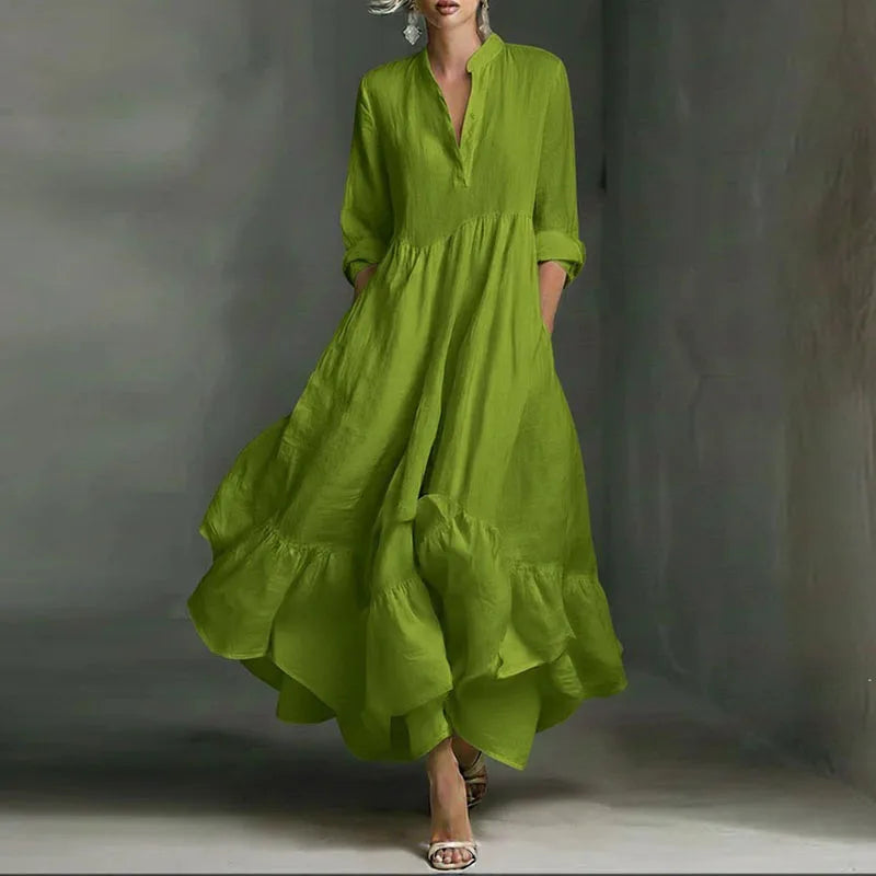 Zaniyah Ruffle Hem Maxi Dress
