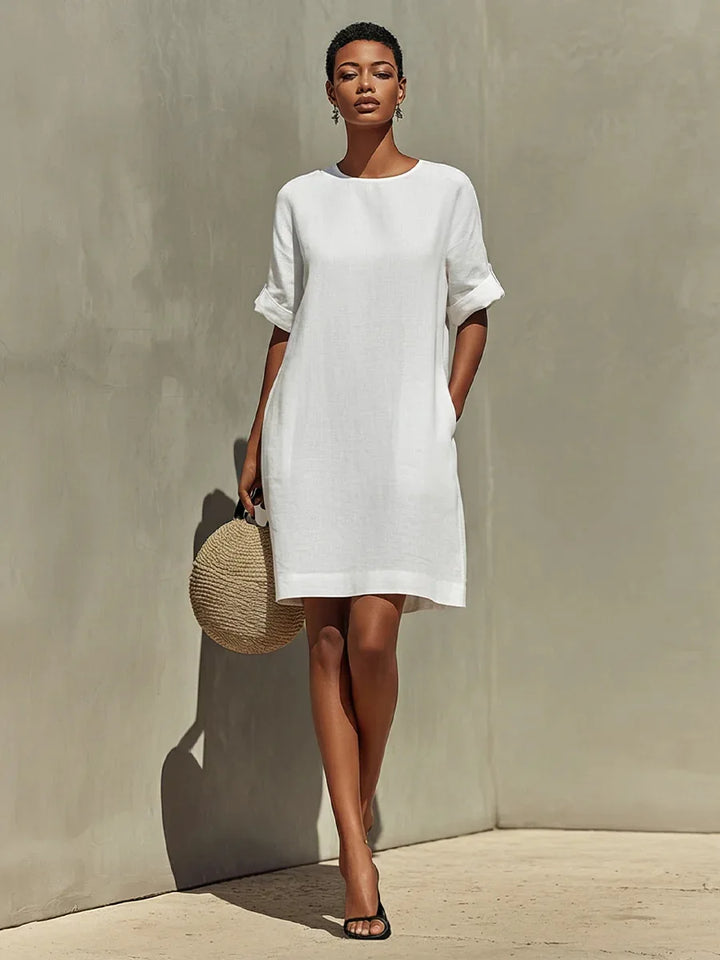 Jocelyn Relaxed Pocket Shift Mini Dress