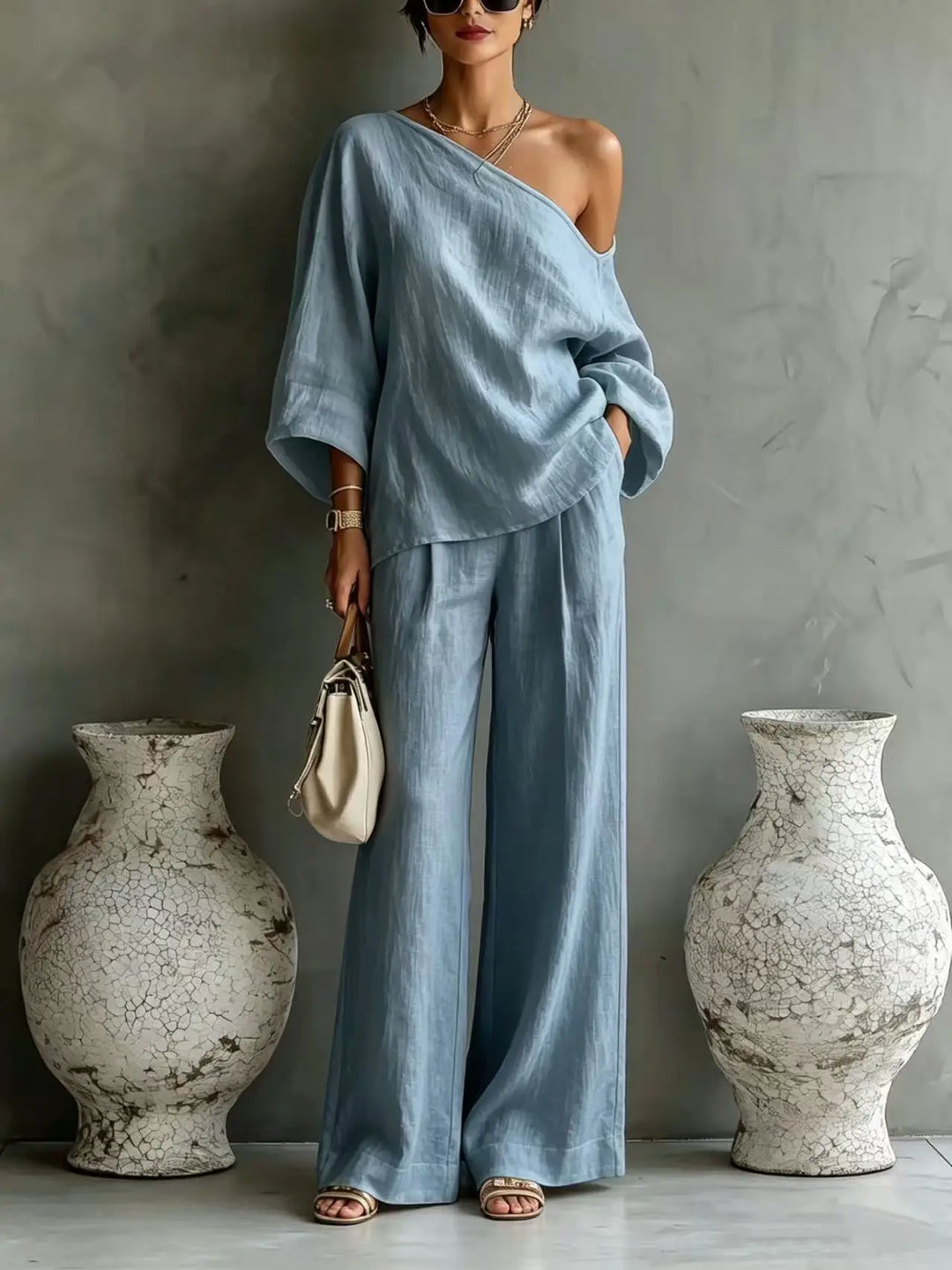 Thea One Shoulder Matching Set