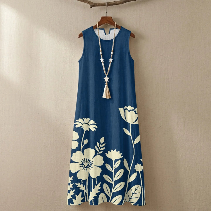 Cressida Floral Print Sleeveless Maxi Dress