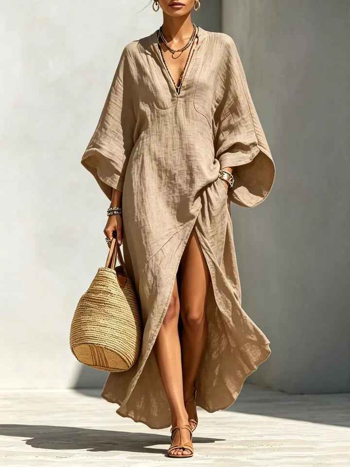 Anastasia High Slit Boho Maxi Dress