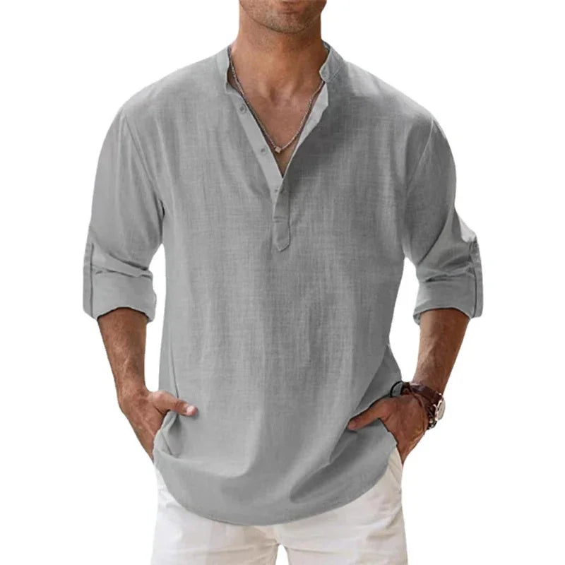 Hunter Long Sleeve Henley Shirt