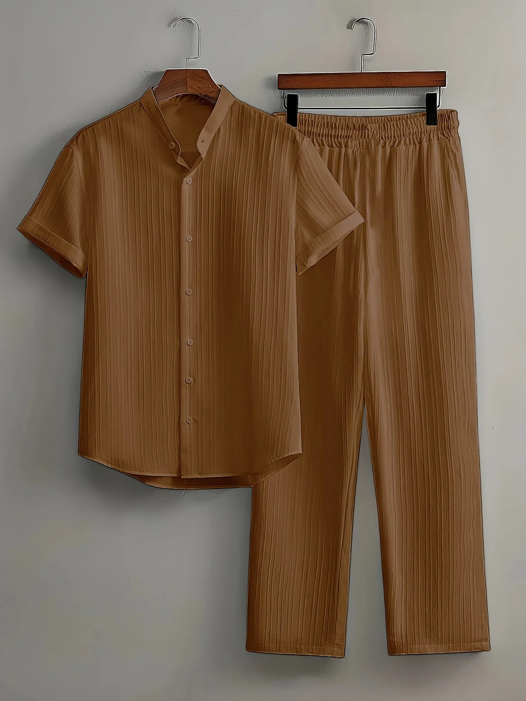 Beckett Comfortable Button Down Pants Set