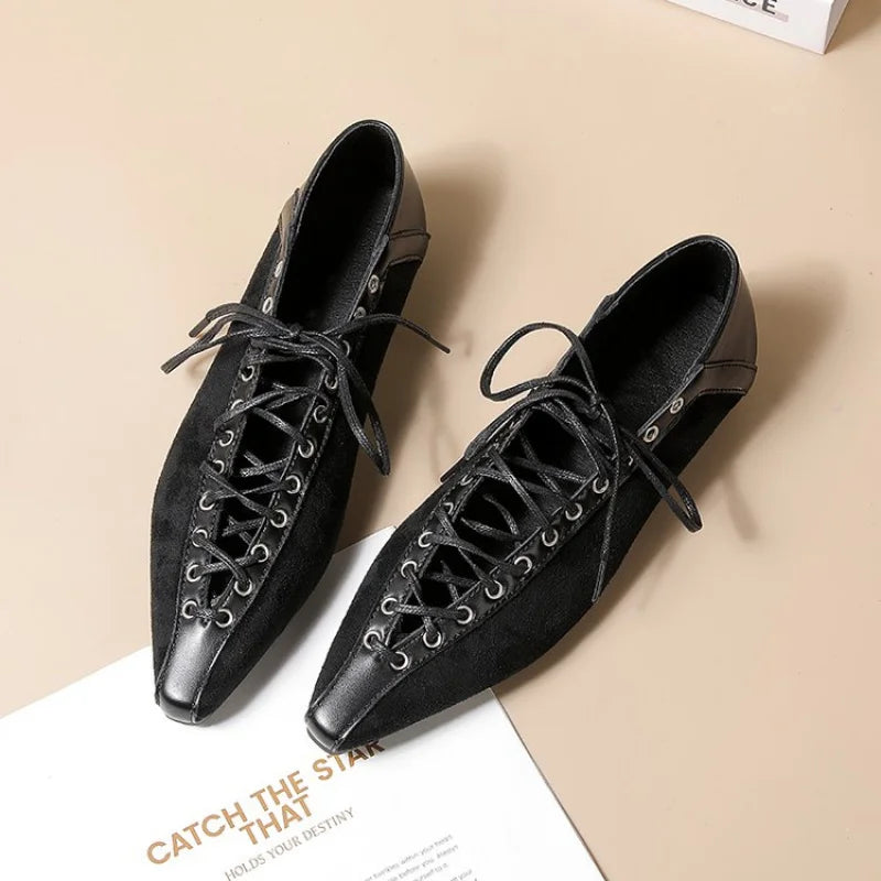 Vesper Classic Lace Up Flats