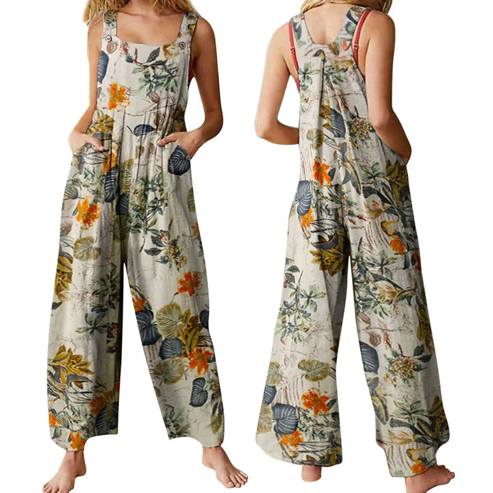 Caroline Floral Pocket Jumpsuit