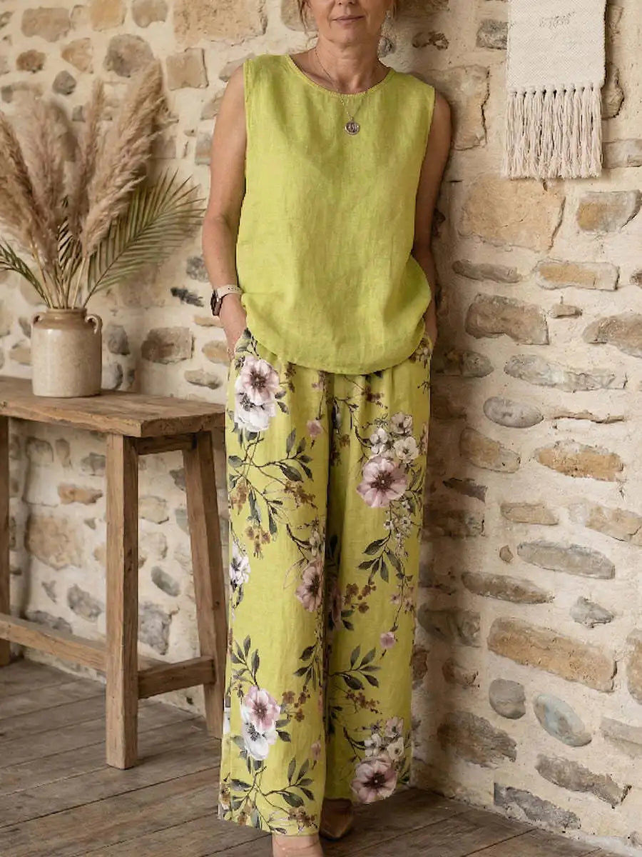 Meadow Floral Trouser Co-Ord Set