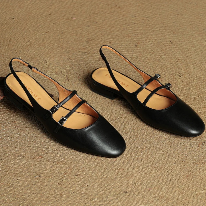 Elowen Genuine Leather Slingbacks