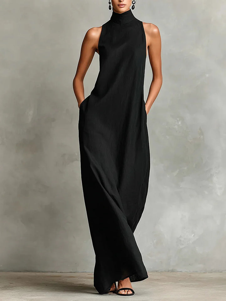 Monroe Sophisticated Pocket Maxi Dress