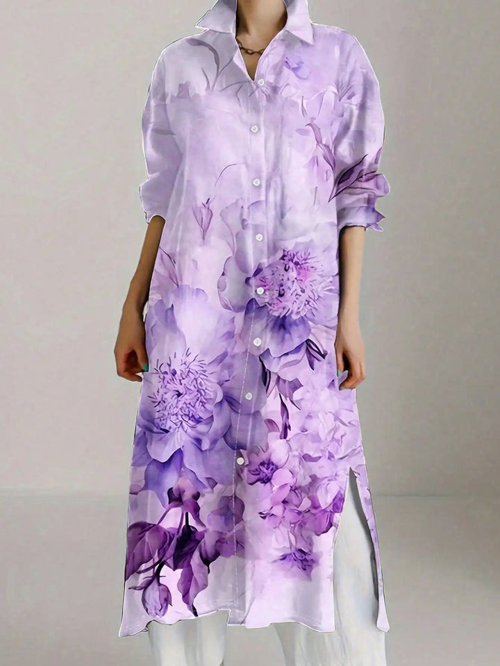 Lena Floral Print Maxi Dress