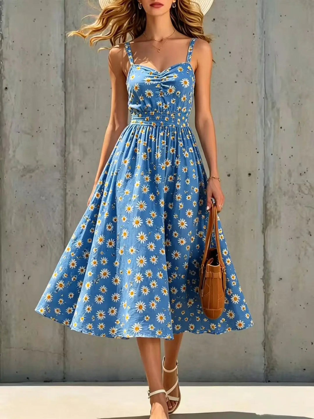 Michaela Floral Midi Dress