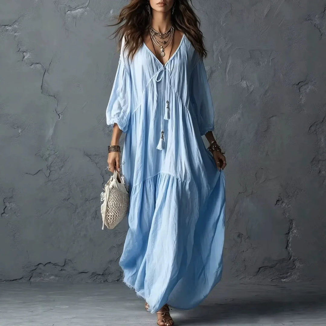 Krisalyn Tassel Tie Maxi Dress