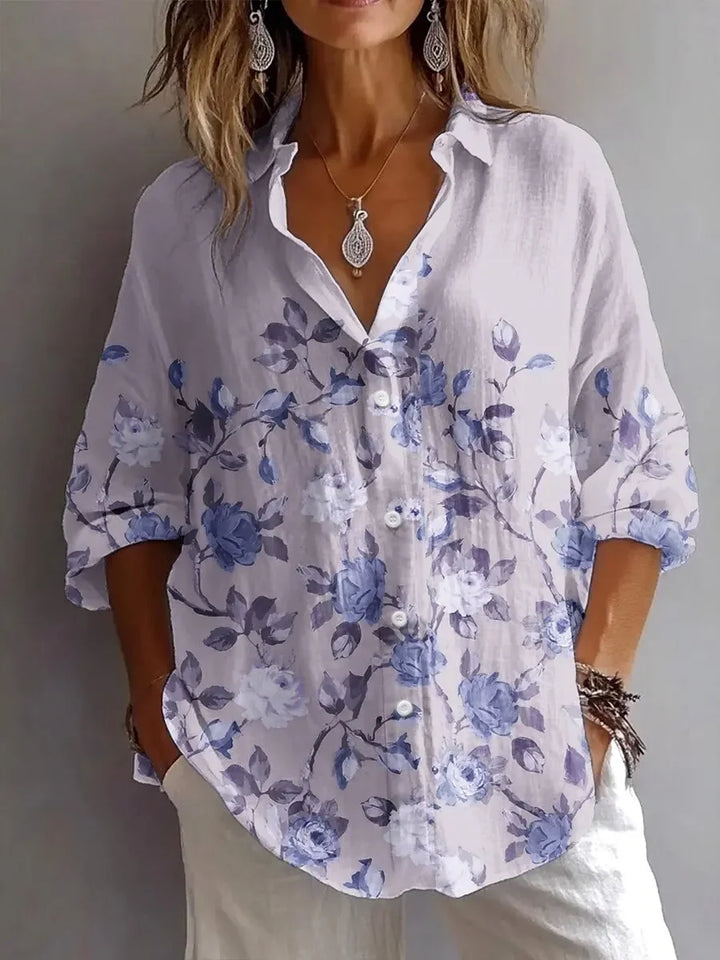 Rosalie Floral Button Up Blouse
