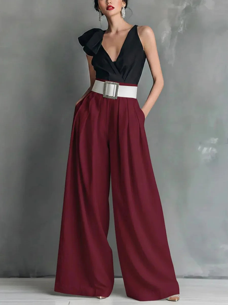 Lacey High Waist Wide Leg Trousers