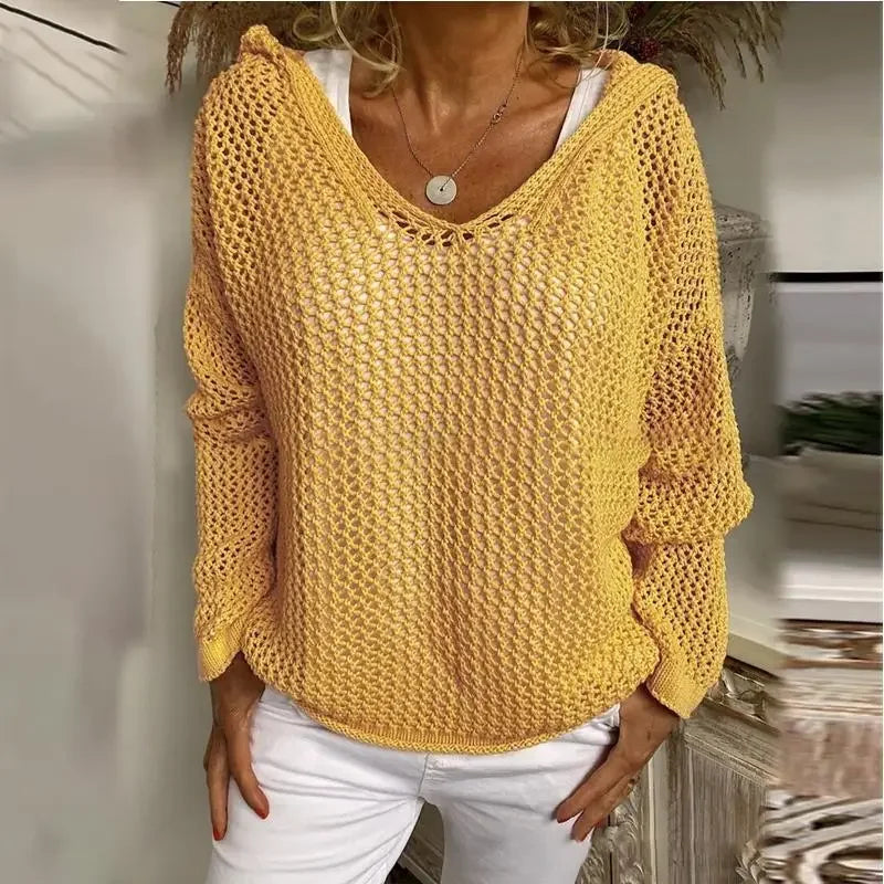 Aveline Lightweight V Neck Sweater