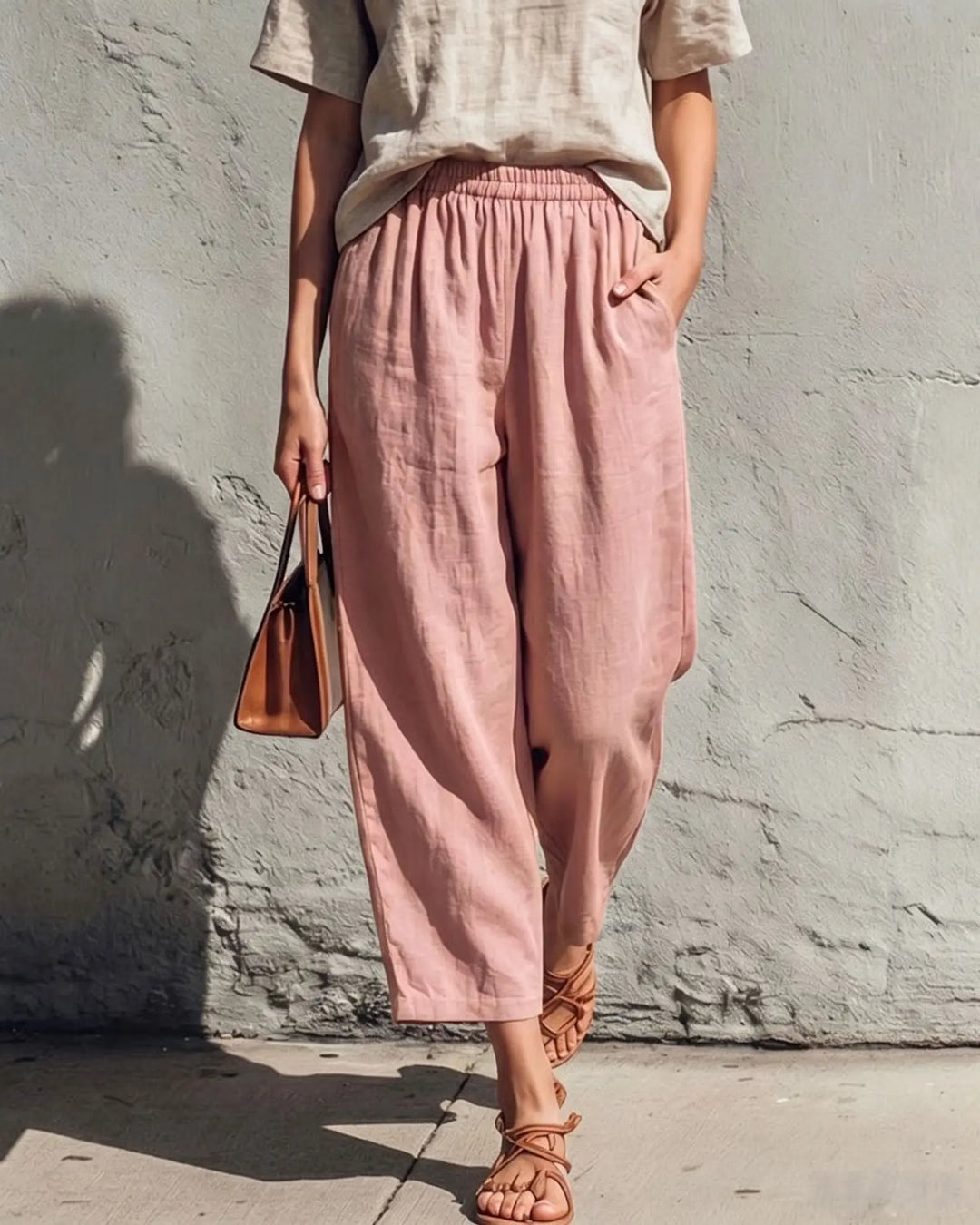 Talia Wide Leg Linen Pants