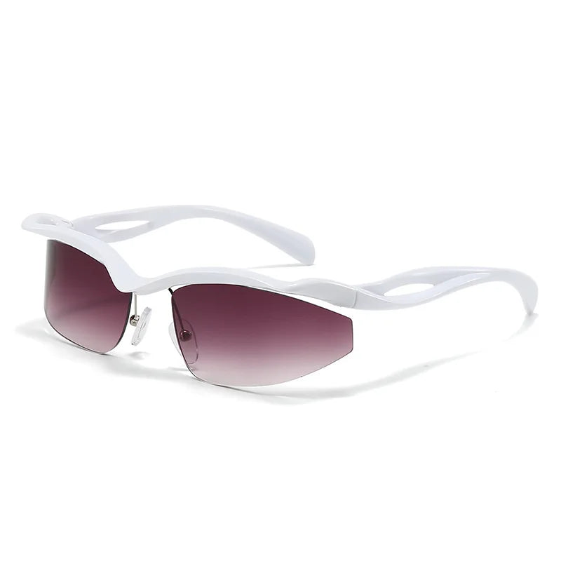 Elba Rimless Retro Sunglasses
