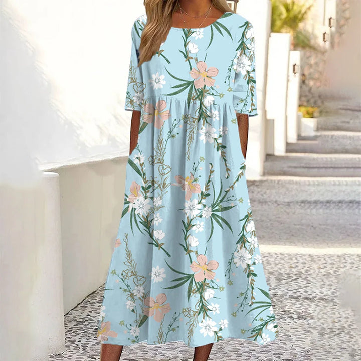 Joan Floral Printed Midi Dress