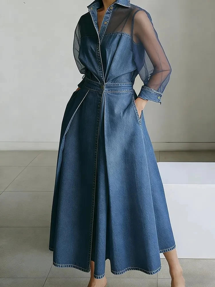 Marielle Denim Midi Dress