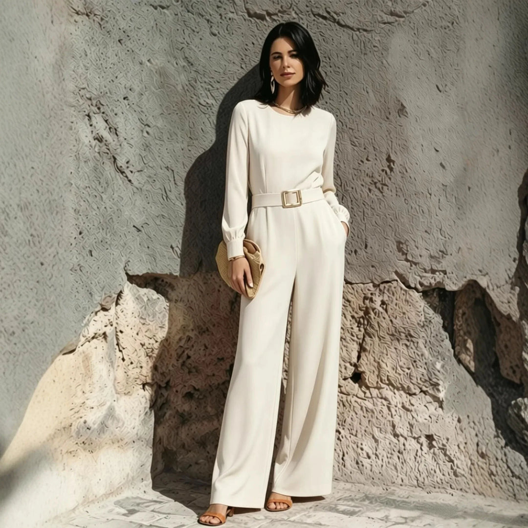 Adeline Flattering Fit Belted Jumpsuit