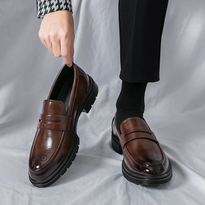 Archie Classic Leather Penny Loafers